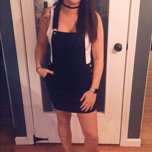 Overall mini dress